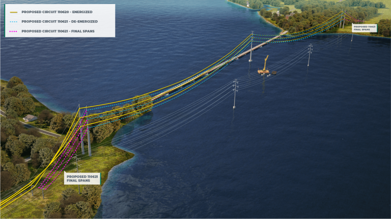 Step 8: Install final spans of proposed 110621